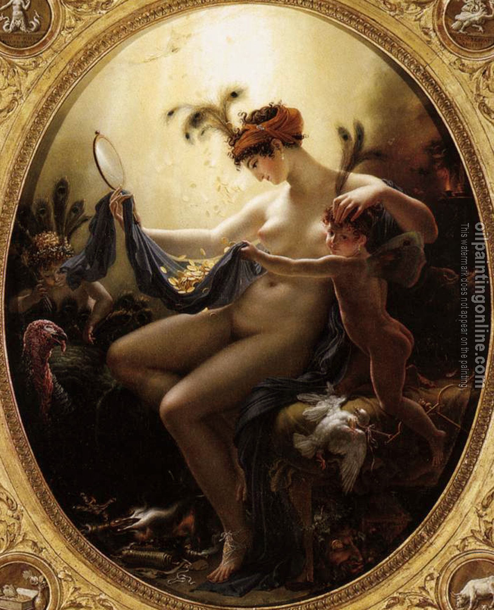 Anne-Louis Girodet de Roussy-Trioson - Mademoiselle Lange As Danae